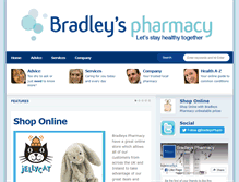 Tablet Screenshot of bradleyspharmacyhealth.com